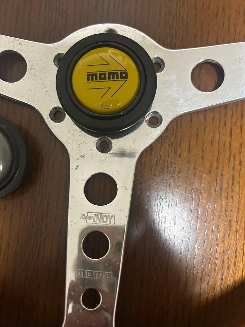 正規品momo モモ スーパーインディ ステアリング ハンドル ナルディ ウッド