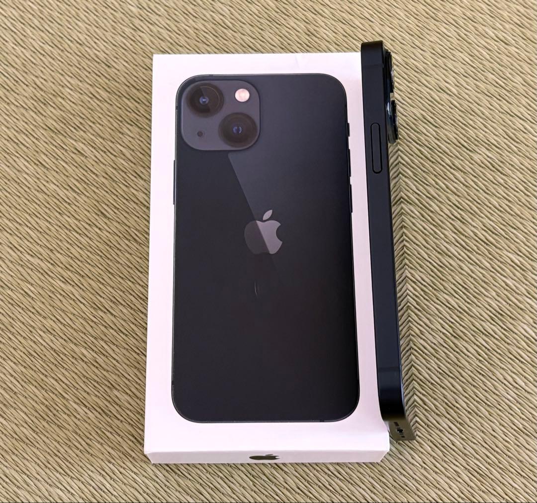 【美品】Apple iPhone 13miniミッドナイト 本体