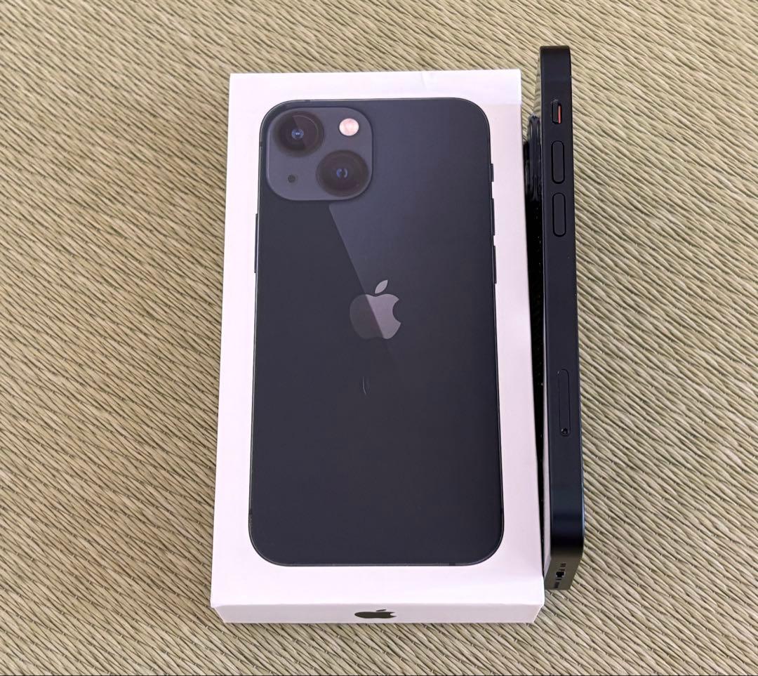 【美品】Apple iPhone 13miniミッドナイト 本体
