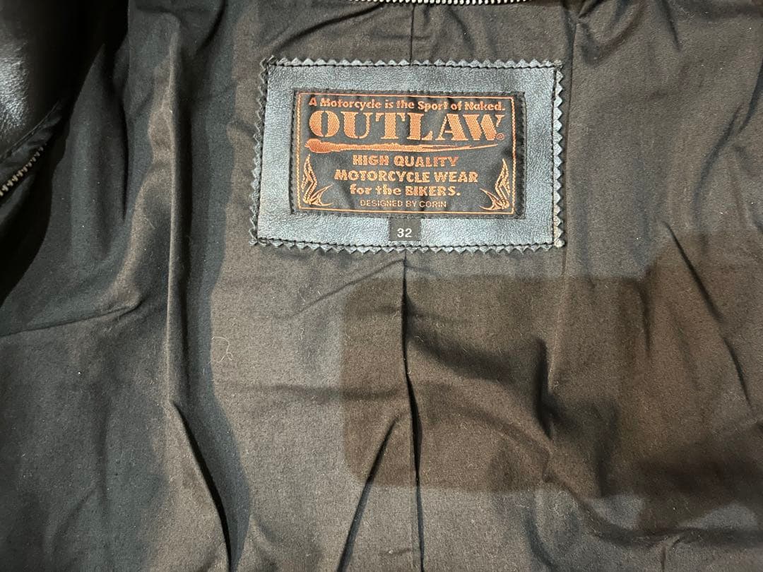 アウトロー OUTLAW レザージャケット ライダース 本革