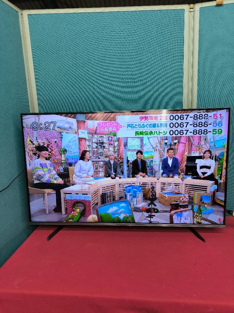 2022年製　ハイセンス4K内蔵43V型液晶テレビ 43A68K　ネット動画対応
