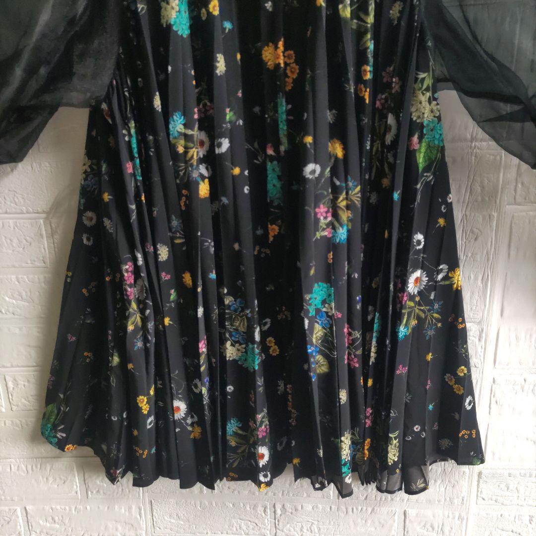 専用✨ロイスクレヨン　フラワー　プリーツ　オーガンジー　ワンピース　チュニック