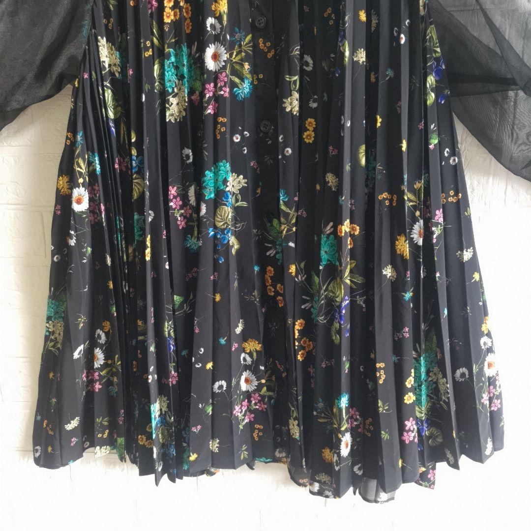 専用✨ロイスクレヨン　フラワー　プリーツ　オーガンジー　ワンピース　チュニック