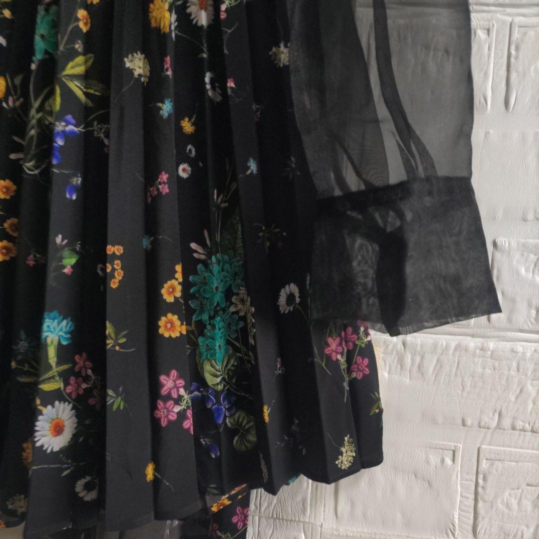 専用✨ロイスクレヨン　フラワー　プリーツ　オーガンジー　ワンピース　チュニック