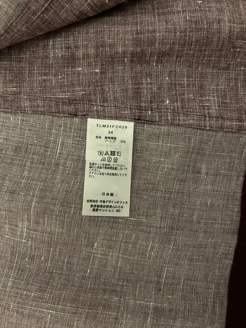 ジャケット・アウター TELMA hemp jacket