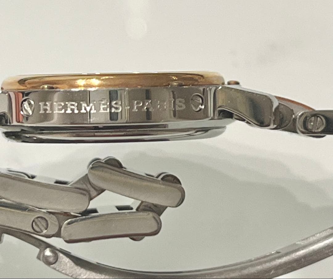 HERMES アナログ腕時計 レディース　シルバー/ゴールド