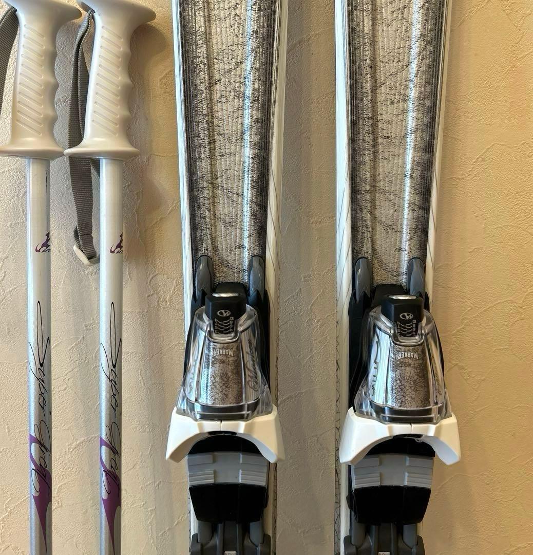 ◾️カービングスキーセット　スキー板156㎝　ブーツ25㎝ レディース用　女性用