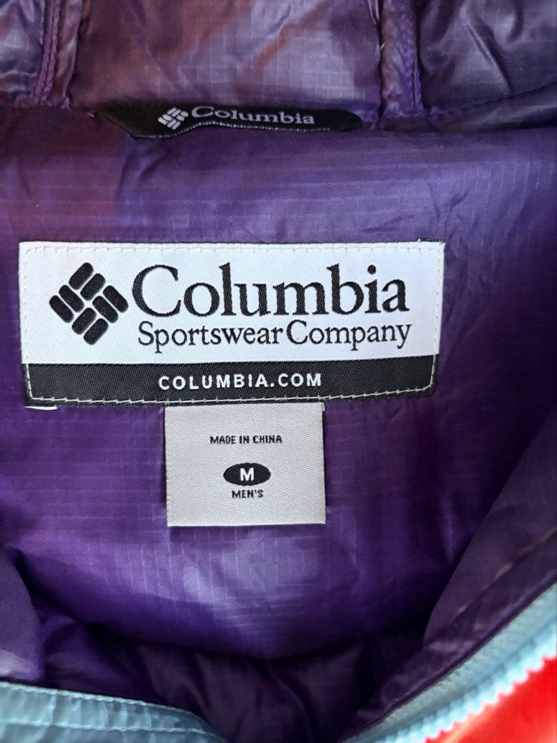 Columbia フード付きダウンジャケット M