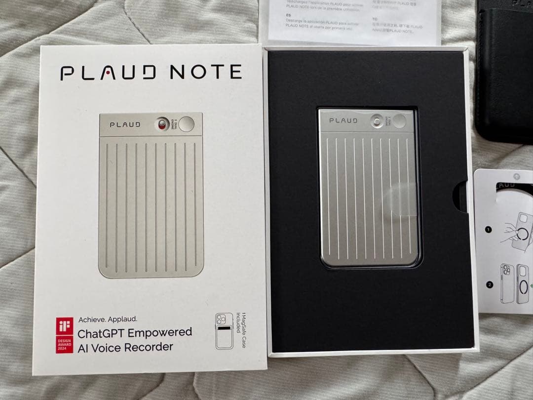 PLAUD NOTE AI ボイスレコーダー GPT-4o連携 文字起こし