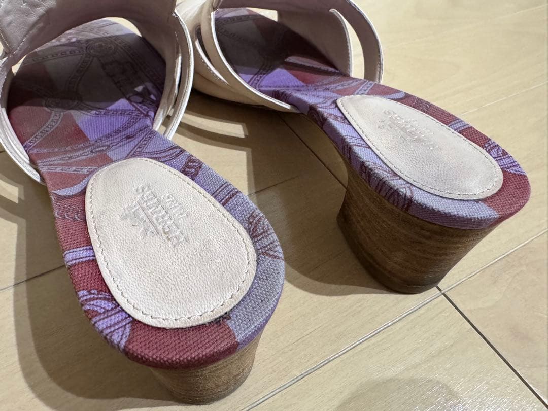 【HERMES】サンダル キャンディ25cm (38)ケリー金具　箱・付属あり