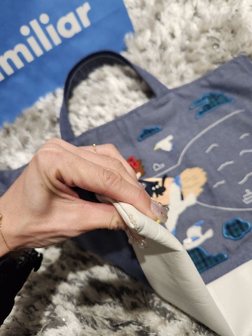 Familiar　ファミリア　レッスンバック　デニムバック　魔女の宅急便　ジブリ