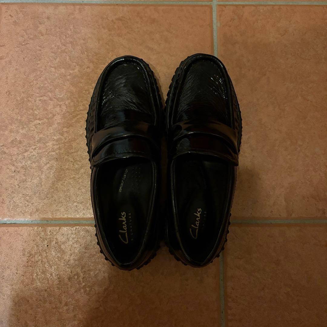 Clarks ローファー 22.5cm ブラック 厚底 美品