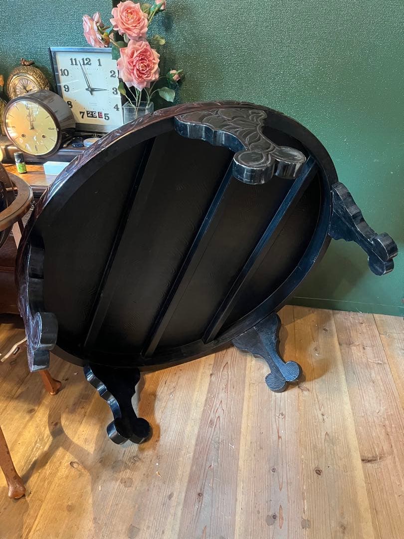 鎌倉彫 座卓 ちゃぶ台 テーブル インテリア アンティーク 昭和レトロ