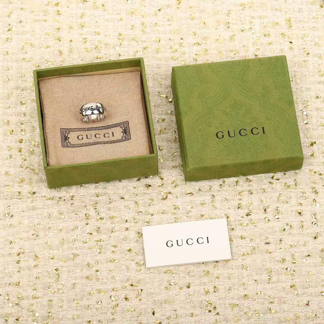 GUCCI シルバーリング サイズ12 SOAVE AMORE