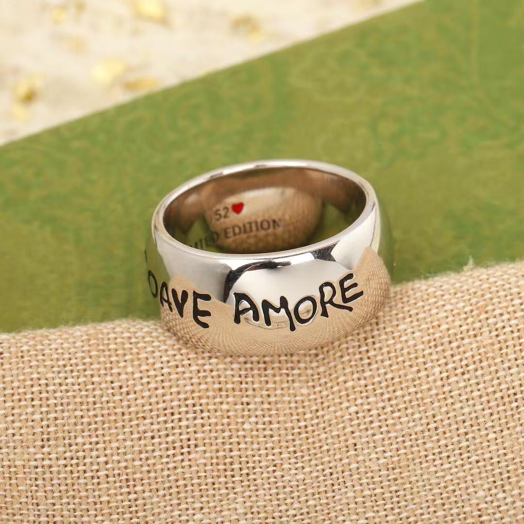 GUCCI シルバーリング サイズ12 SOAVE AMORE