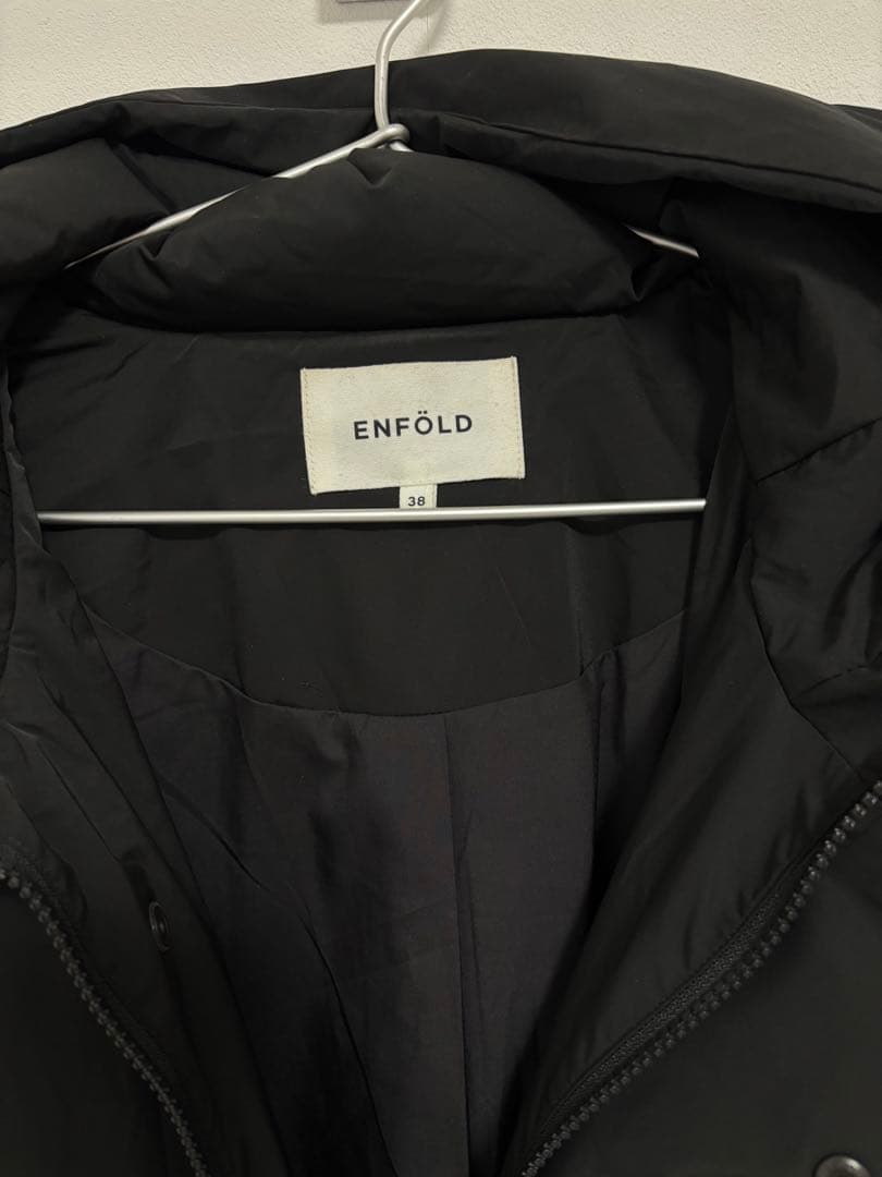 ENFOLD PEツイル WOOLxダウンコート　38