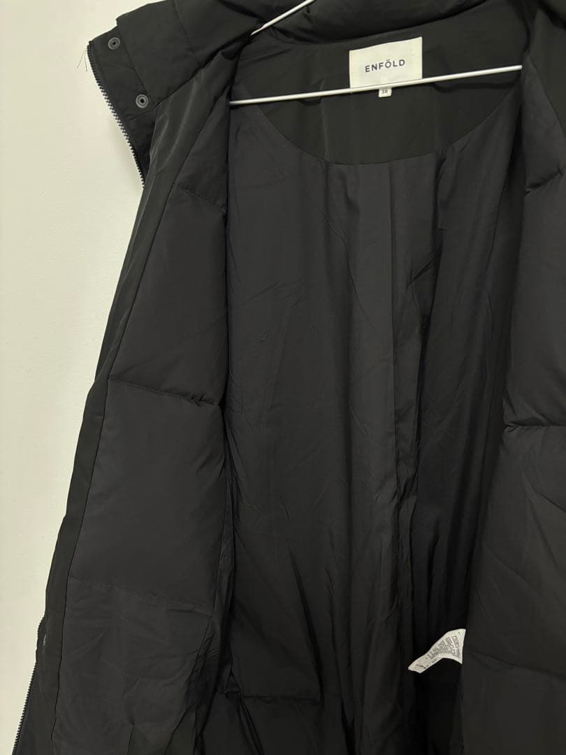 ENFOLD PEツイル WOOLxダウンコート　38