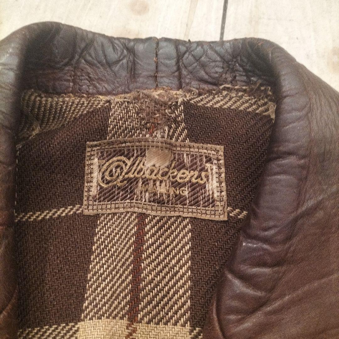 【売切】1940年代　ホースハイド　レザーベスト　ビンテージ　クルミボタン