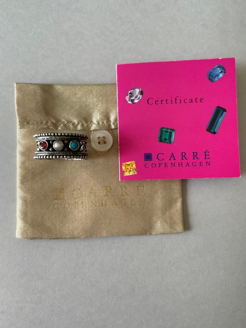 カレコペンハーゲン　天然石付きシルバーリング