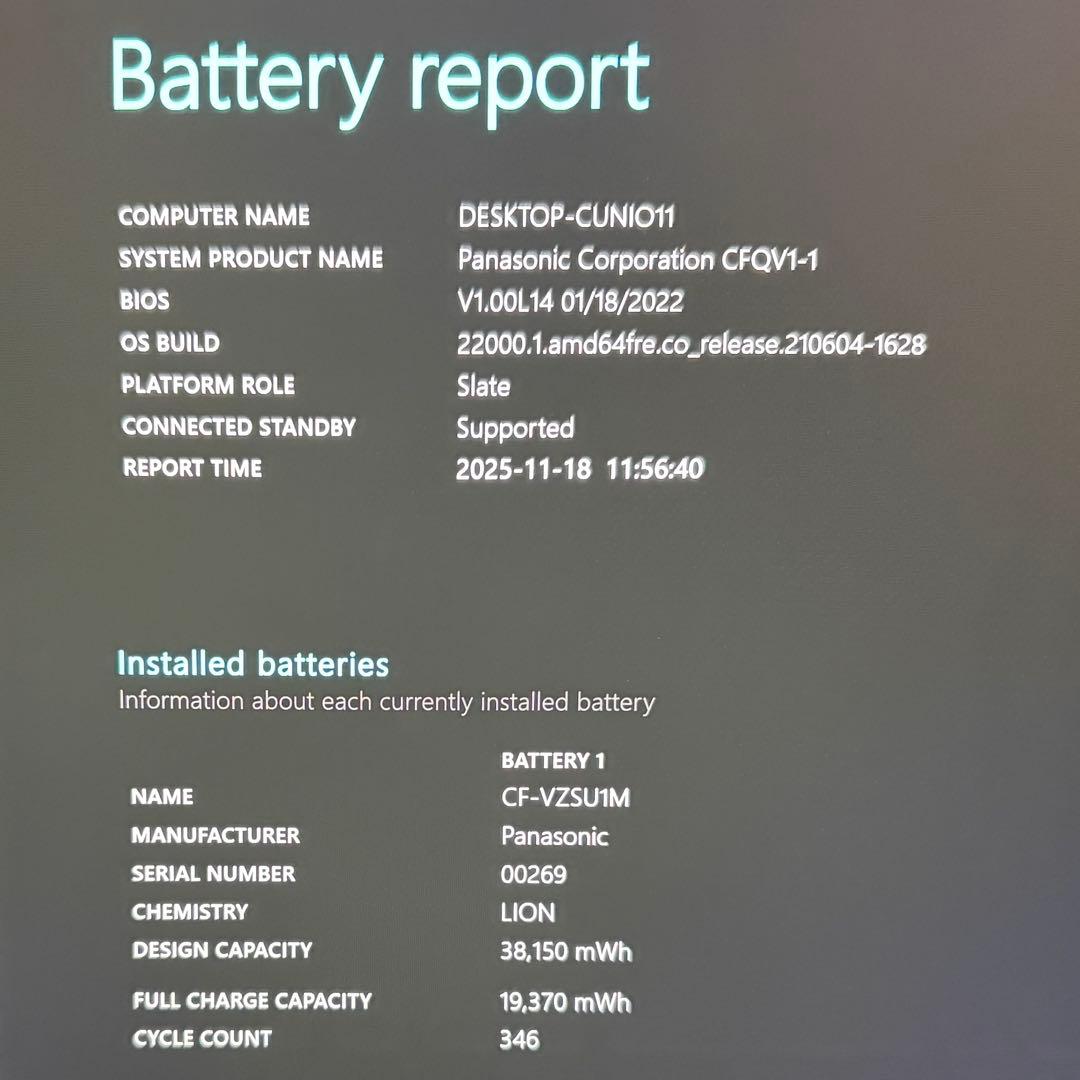 準美品 Let'sNote QV1 11世代 i5 16GB LTE WQXGA