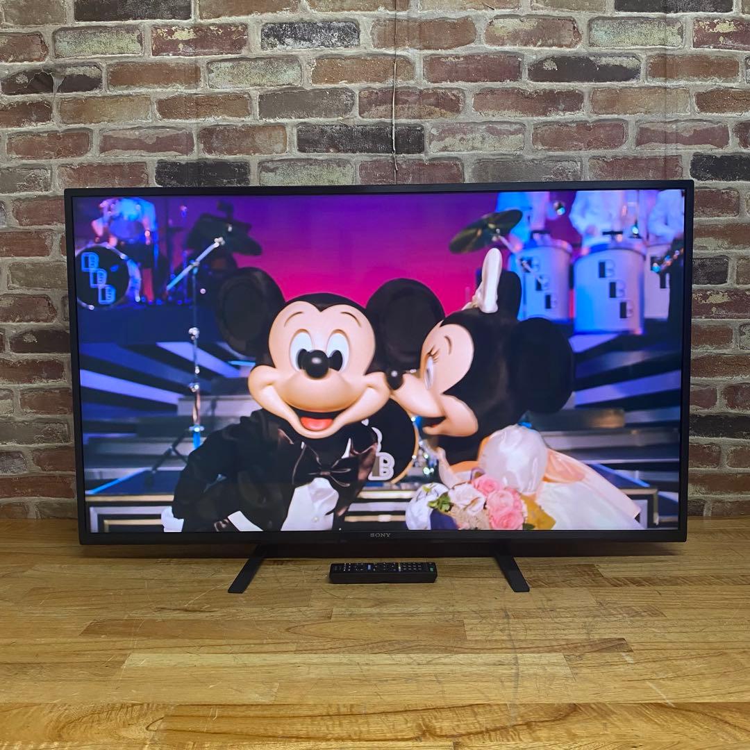 SONY 43V型 4K チューナーレス 液晶テレビ BRAVIA 動画アプリ○