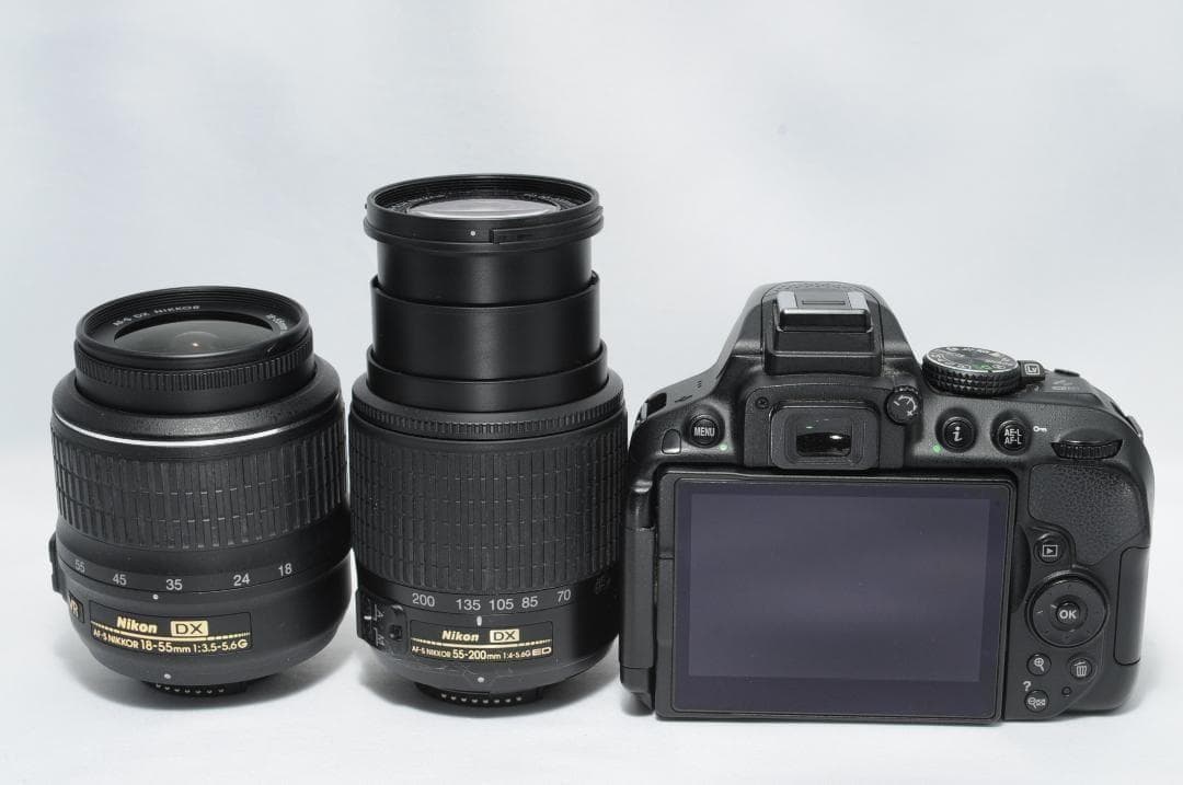 家族も風景写真も綺麗に残す❗️Nikon D5300✨望遠＆標準Wレンズセット