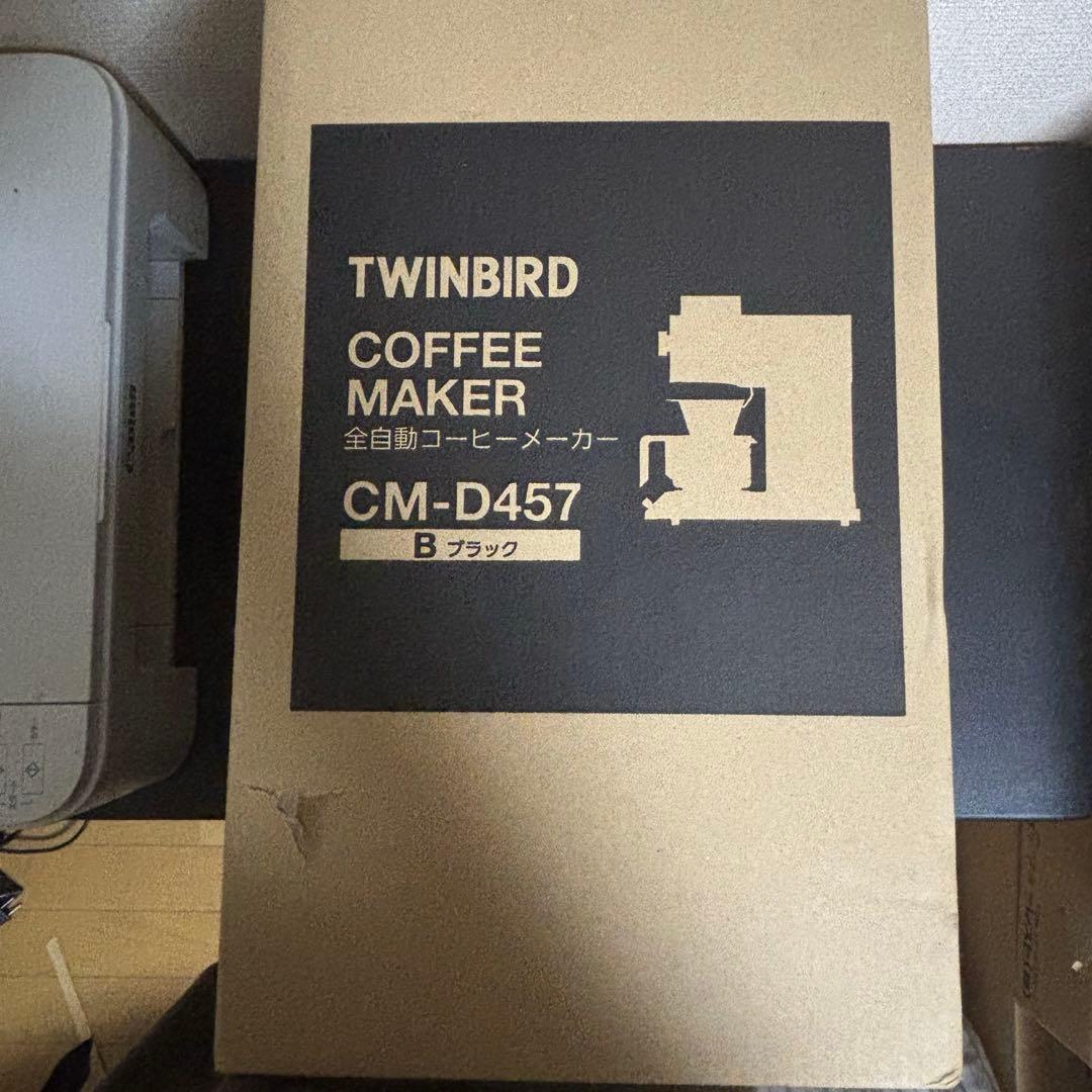 訳あり新品ツインバード コーヒーメーカー 全自動 ブラック 黒 CM-D457B