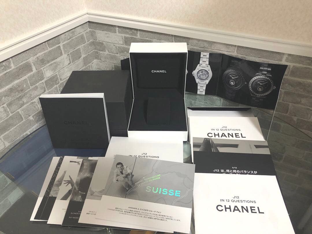 シャネル　時計ケースj12 セラミック　ダイヤ