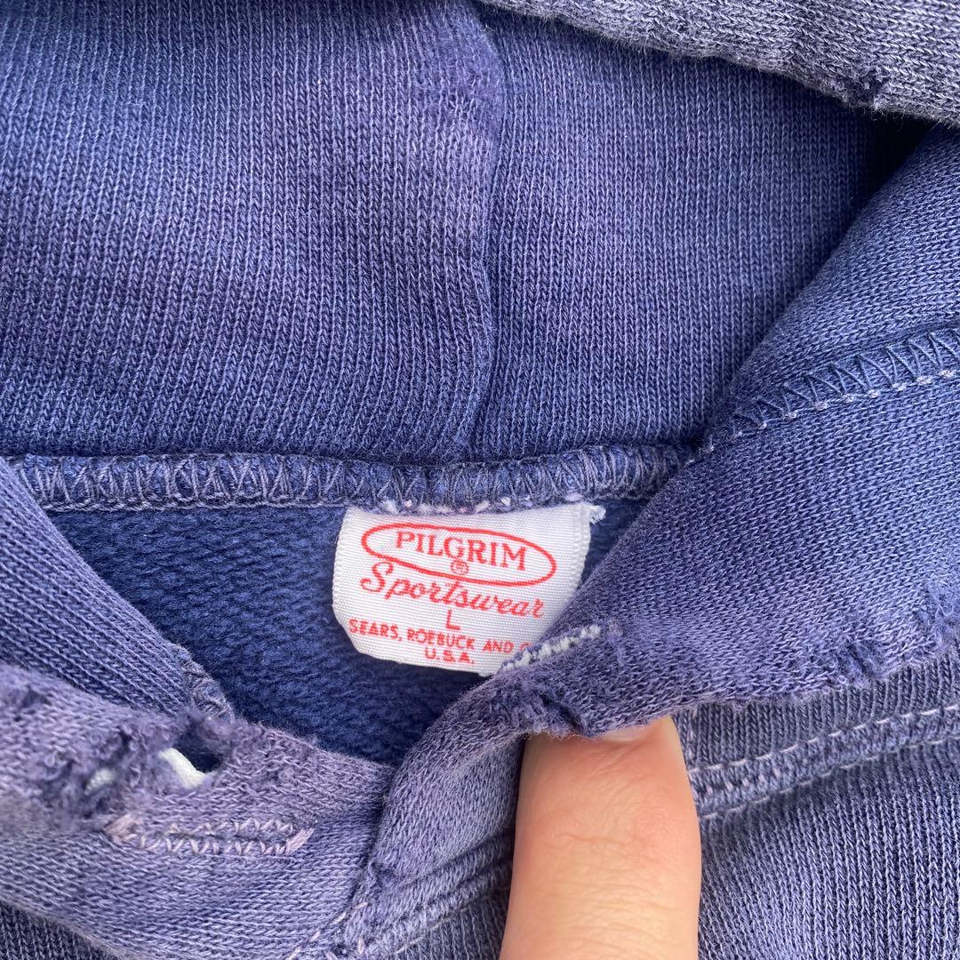 50s PILGRIM パーカー 茄子紺 サンフェード