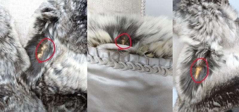 チンチラ　毛皮　大判ショール　　ファーストール　ふわふわ