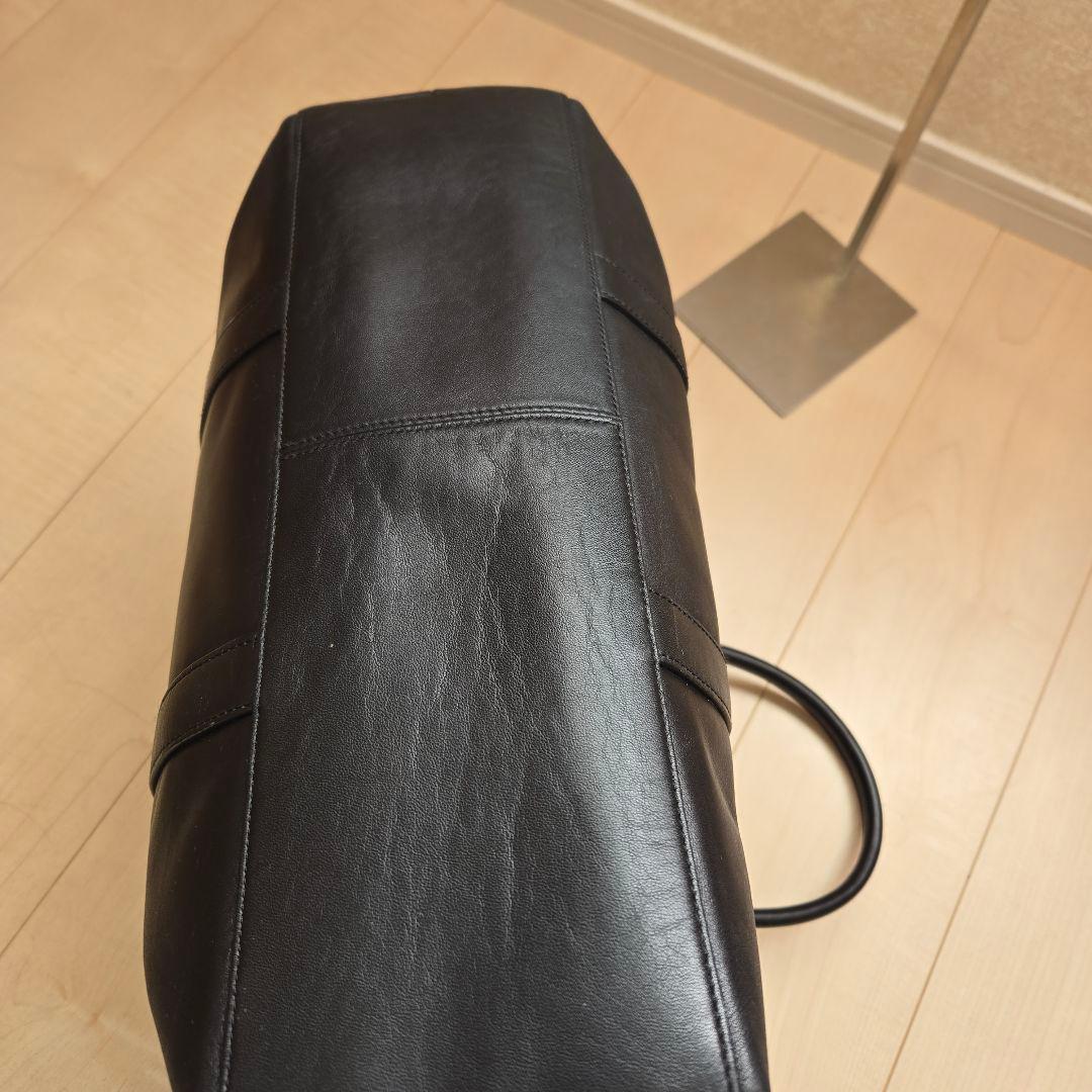 【大容量】コーチ ビジネスバッグ トートバッグ メンズ ブラック オールレザー