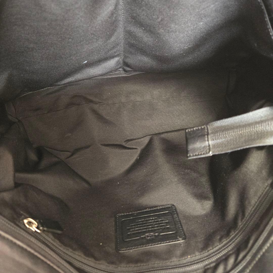 【大容量】コーチ ビジネスバッグ トートバッグ メンズ ブラック オールレザー