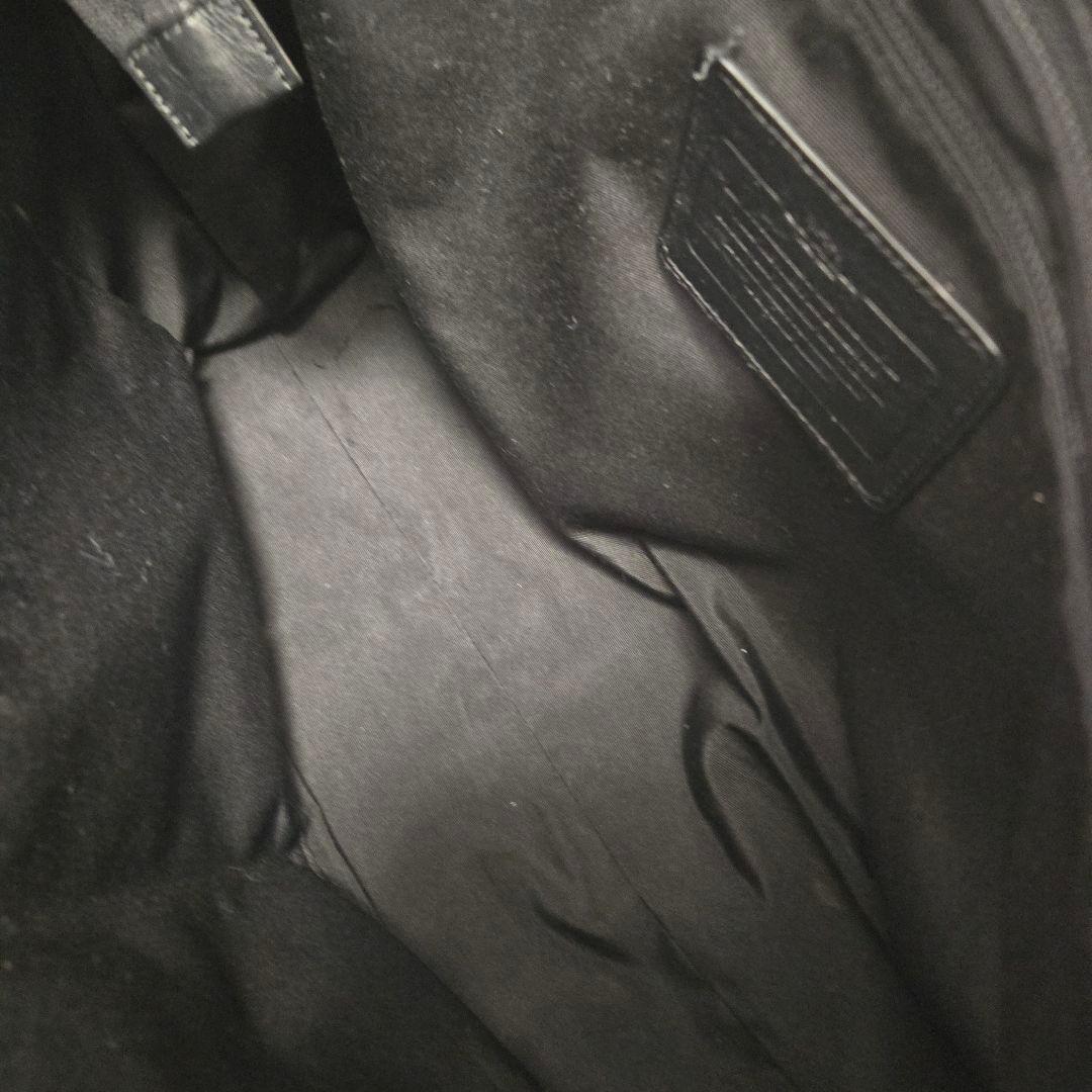 【大容量】コーチ ビジネスバッグ トートバッグ メンズ ブラック オールレザー