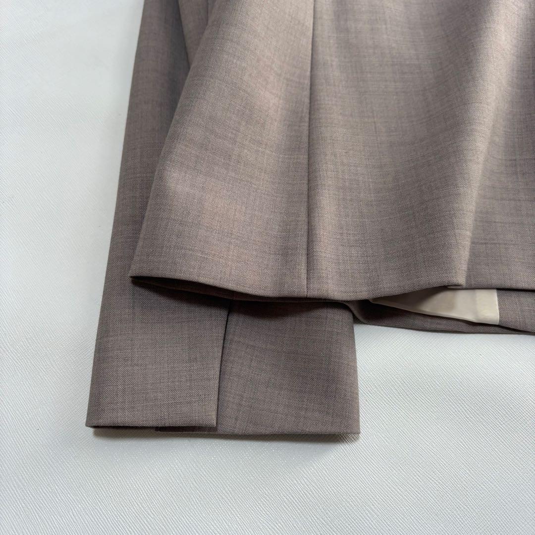 green label relaxing カチリラセットアップスーツ ノーカラー