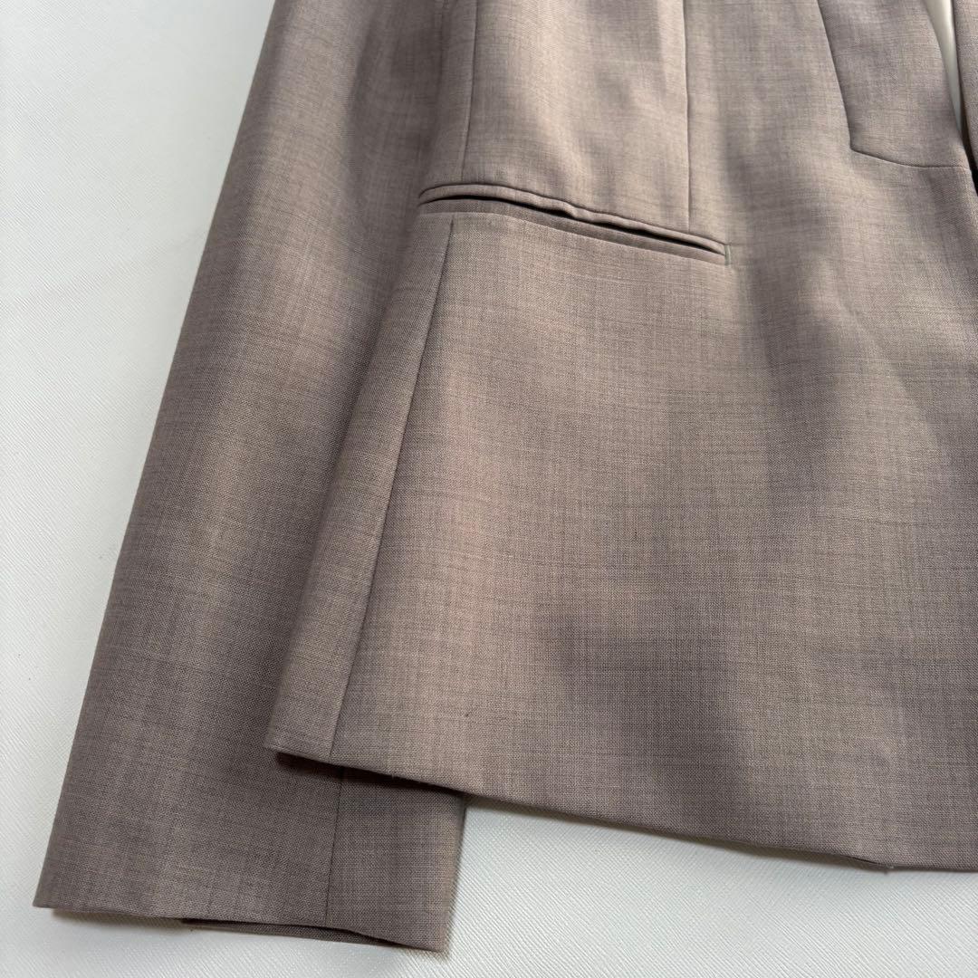 green label relaxing カチリラセットアップスーツ ノーカラー