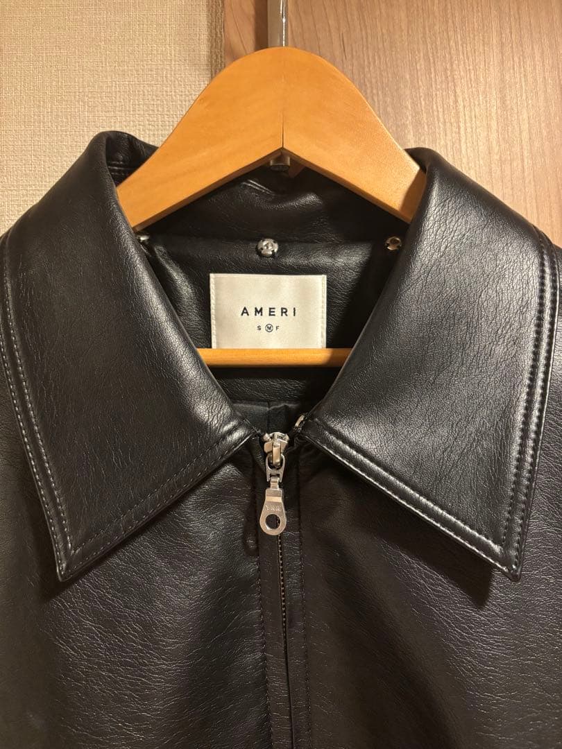 AMERI VINTAGE☆COMPACT FAKELEATHER JACKET