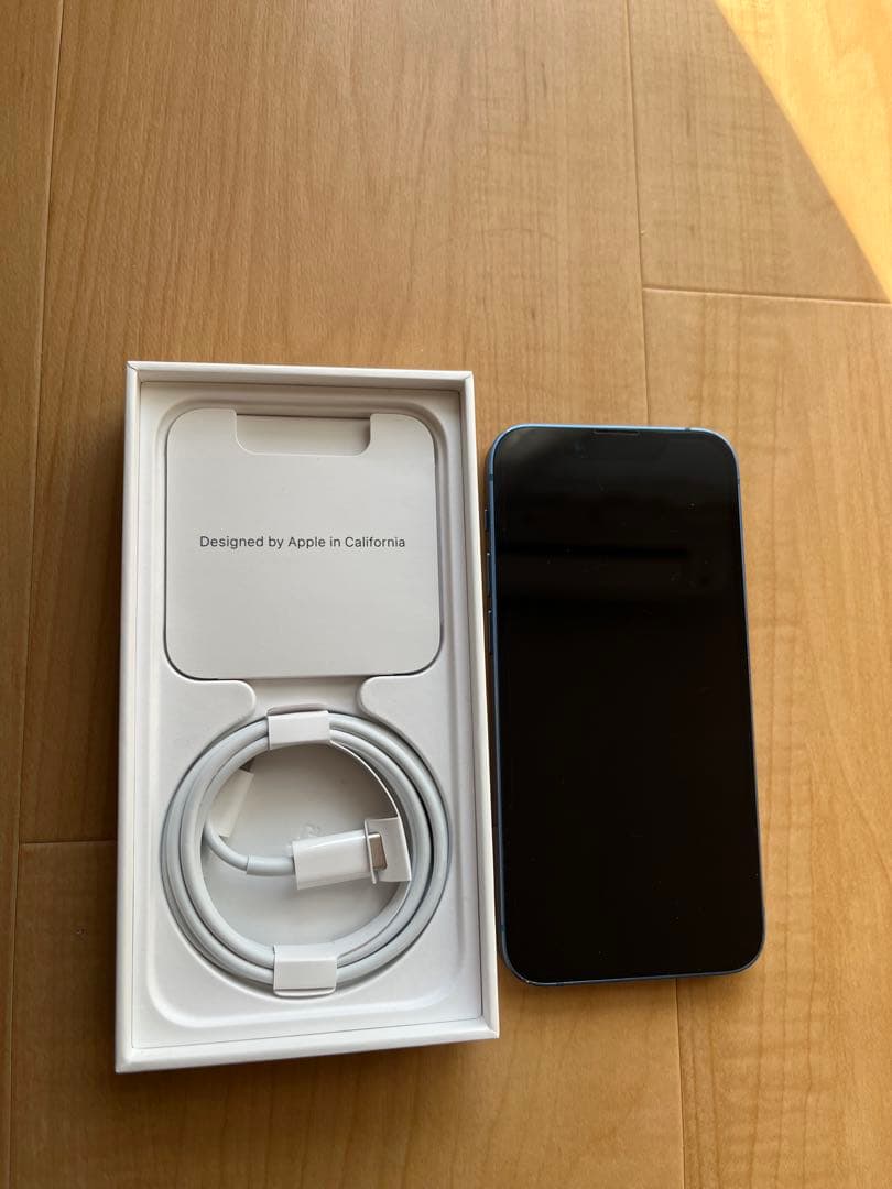 iPhone 13 miniブルー本体　充電ケーブル付き(ジャンク品)