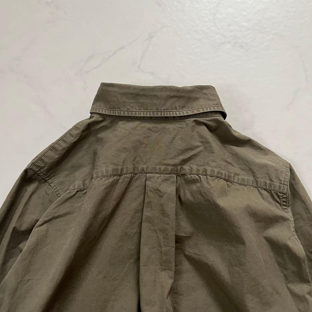 希少　02サイズ　マディソンブルー　マダムシャツウォッシュアウト　カーキ　B刺繍