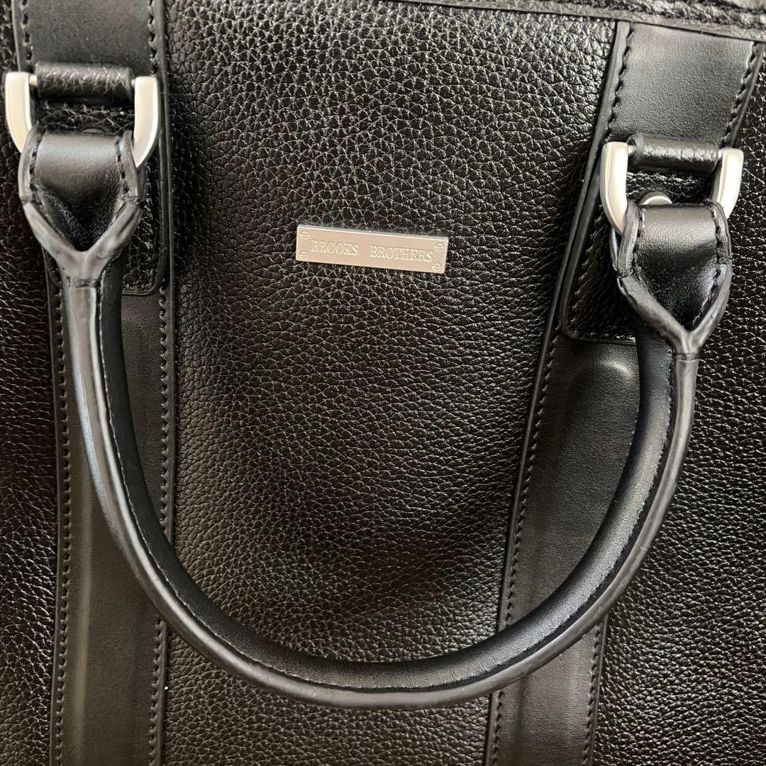 Brooks Brothers 合皮ビジネスバッグ 黒