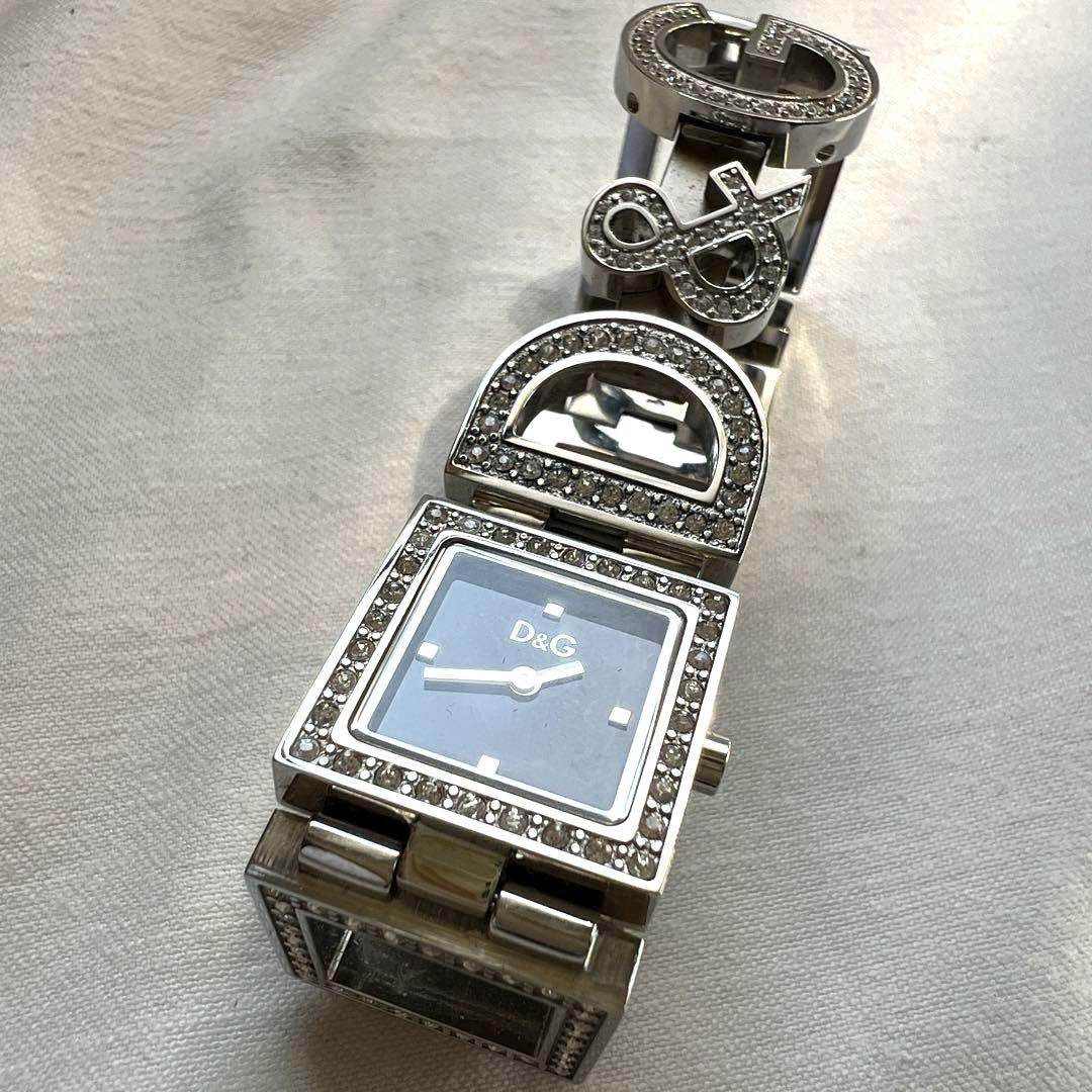 D&G TIME ドルチェ＆ガッバーナ レディース ジルコニア付 腕時計
