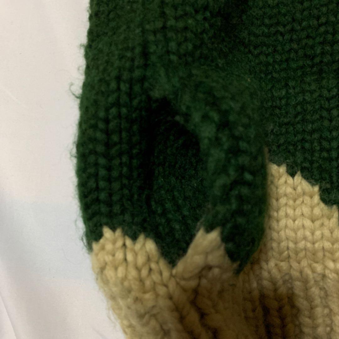 激レアKanata カナタ シロクマ　カウチンニット　セーター　カーディガン　熊