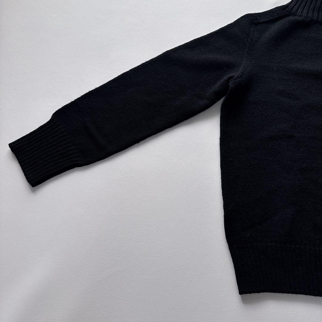 MHL. ウール　ハイネックニット　ブラック　スコットランド製　2