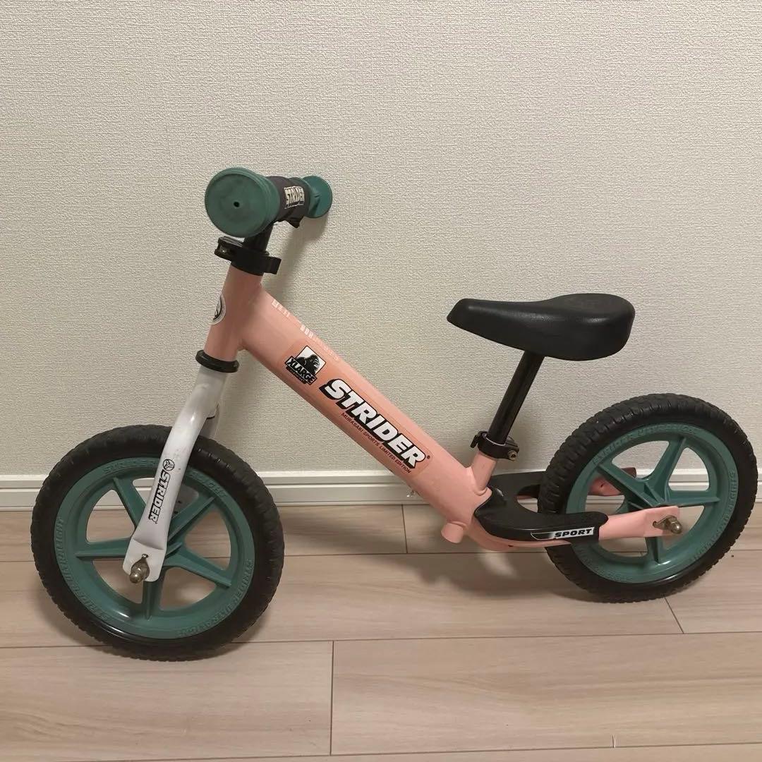 STRIDER バランスバイク 12インチ ピンク/グリーン