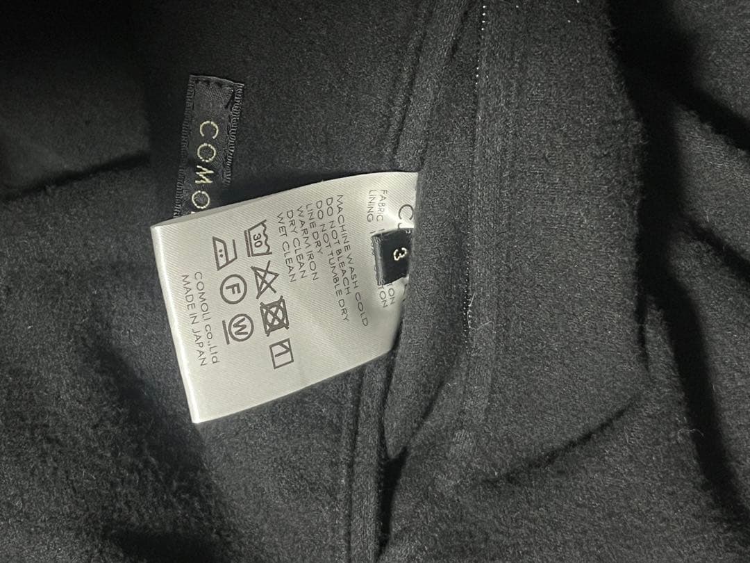 COMOLI 24AW モールスキン ジップショートジャケット　サイズ3