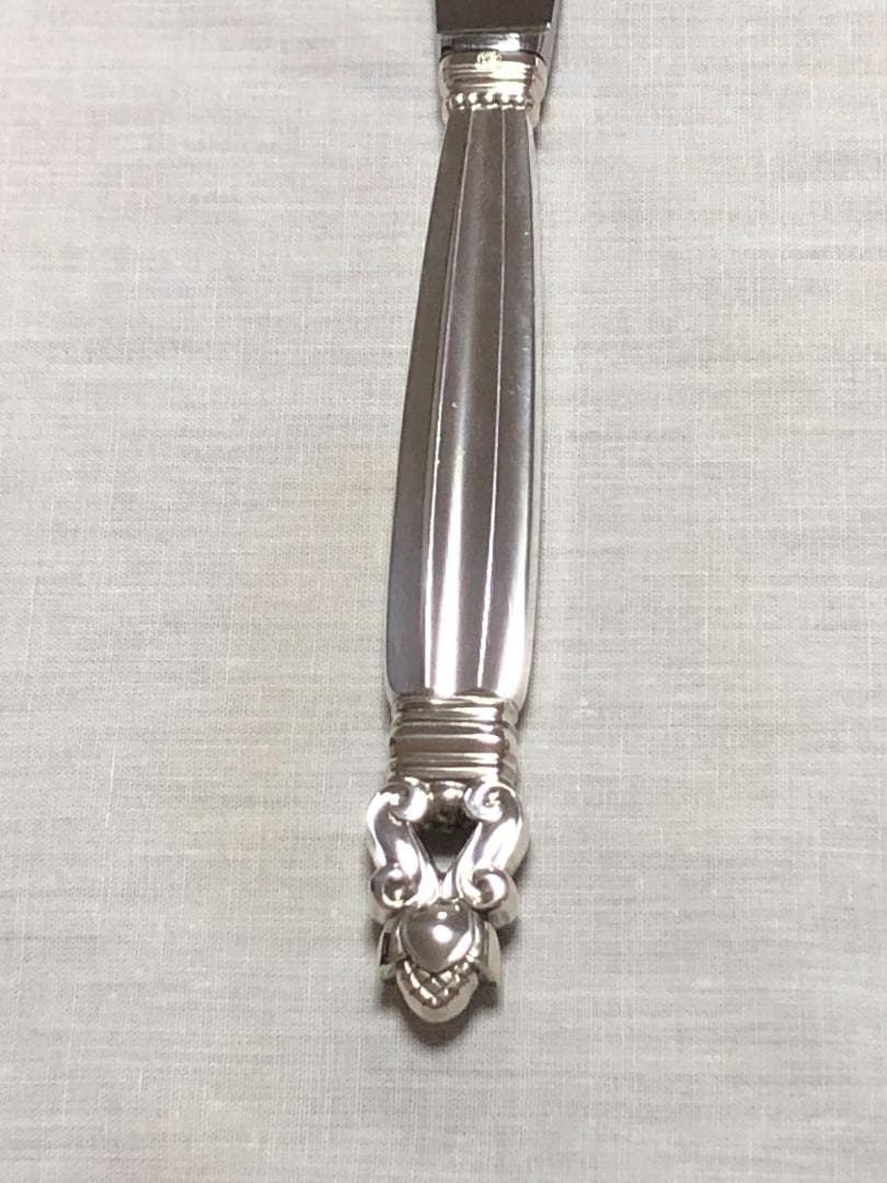 美品 ジョージジェンセン ACORN ディナーナイフ STERLING ④