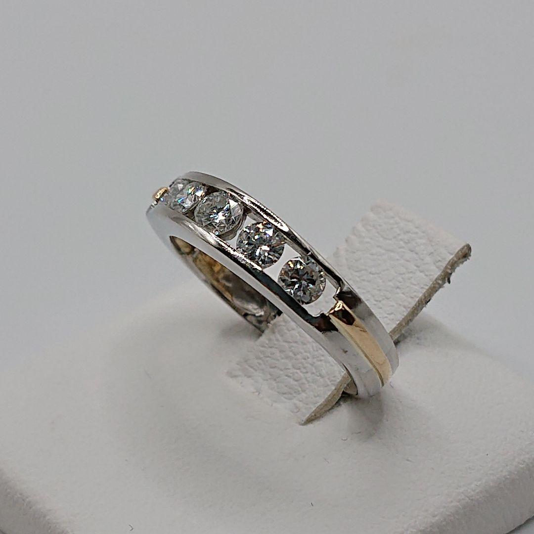 ＊紫水＊様 5粒コンビデザイン天然ダイヤモンドリング プラチナ900/K18