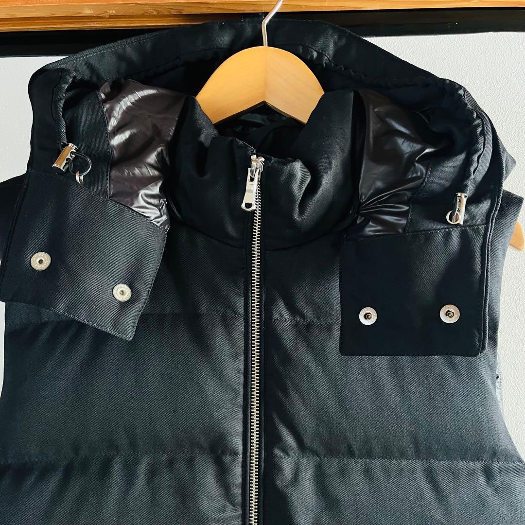 【美品】EDIFICE ダウンベスト　ブラック　Lサイズ