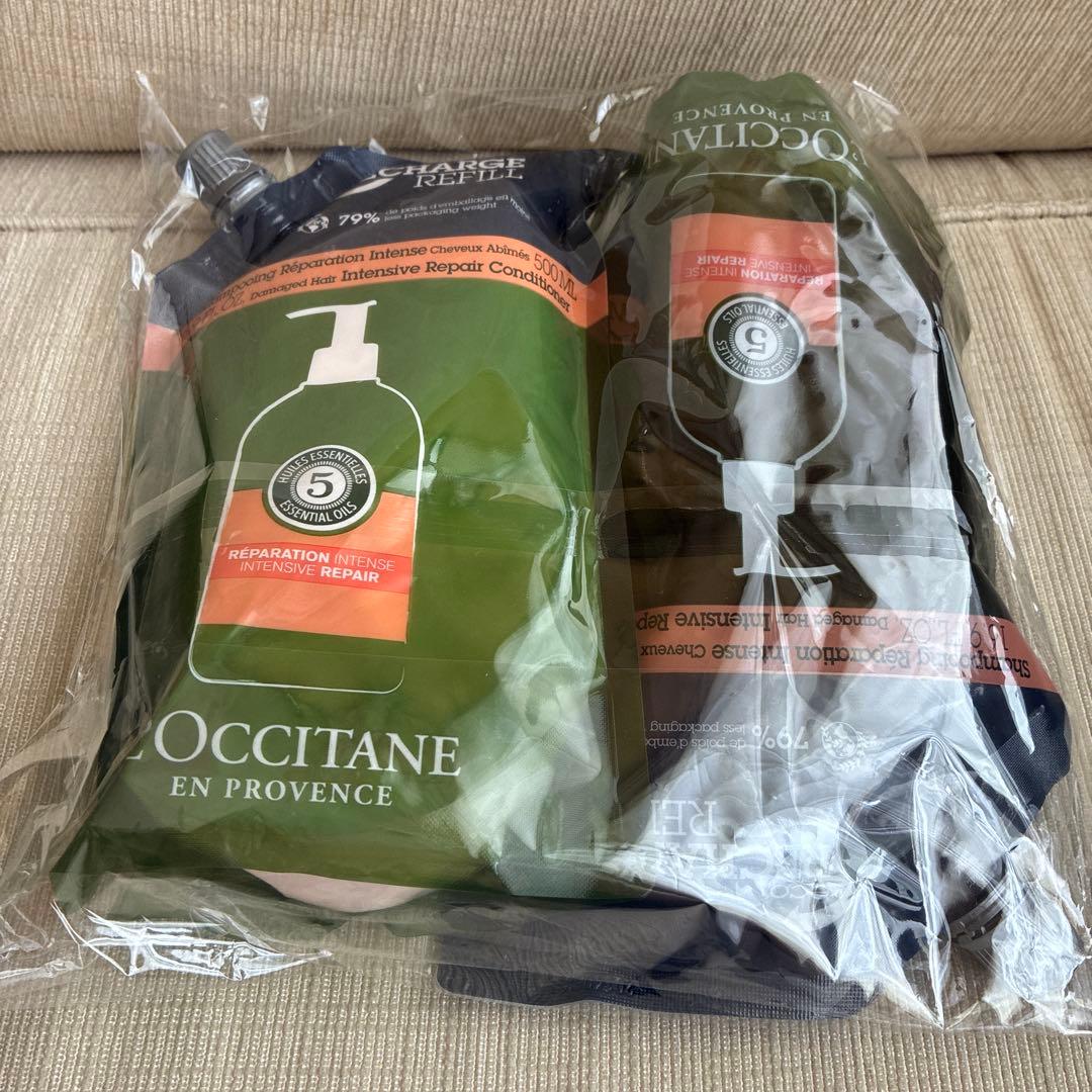 ロクシタン　ファイブハーブス　シャンプーコンディショナー詰め替えセット