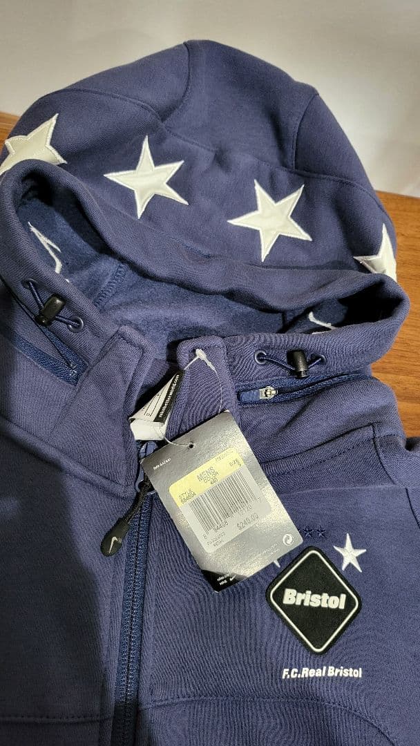 FCRB NIKE 14AW ダブルジップ スター スウェット パーカ PDK