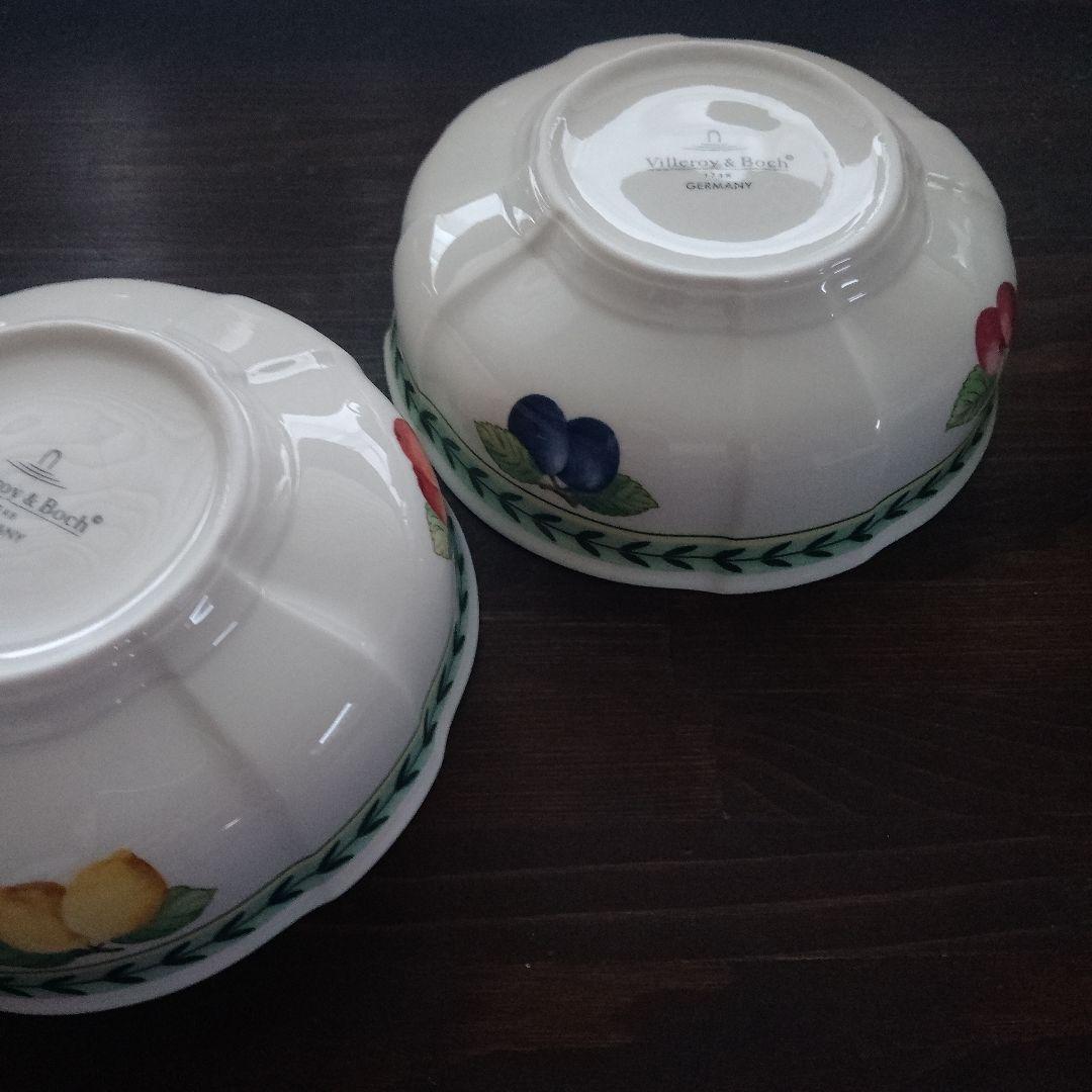 ビレロイ&ボッホ　フレンチガーデン　浅型ボウル　2個セット ドイツ食器